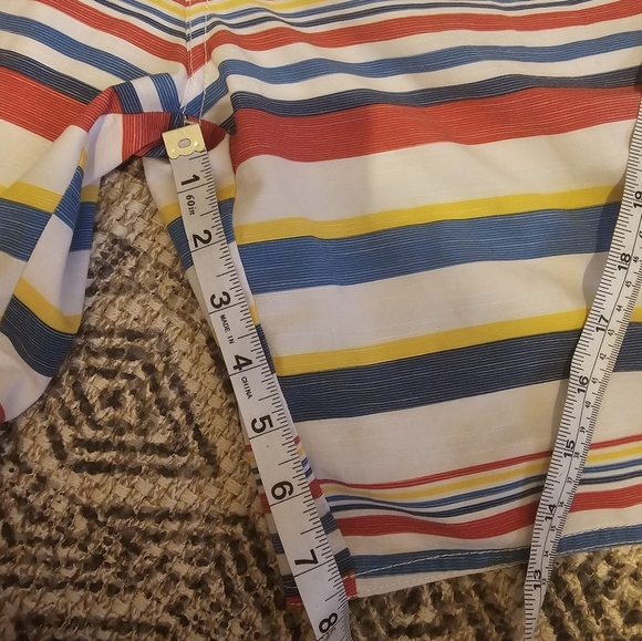 Johnnie-O Hope Town Stripe Swim Trunks Cayenne Size XL - Picture 6 of 6